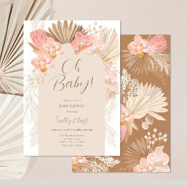Tropical Boho Baby Shower Inbjudningar