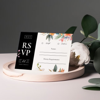 Tropical Boho Bröllop OSA Card