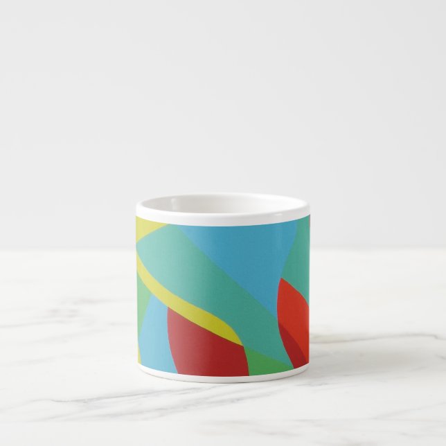 Tropical Bold Shapes Espresso Mug Espressomugg (Framsidan)