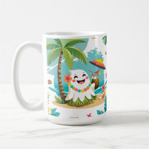 Tropical Boo - Aloha Kawaii Ghost Mugg