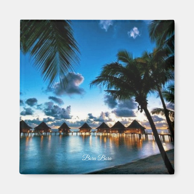 Tropical Bora Bora Magnet (Framsidan)