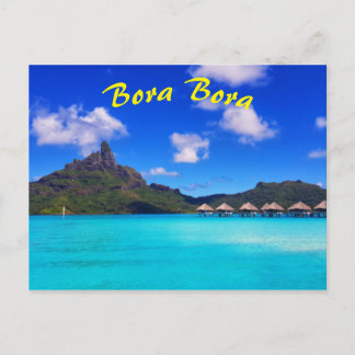 Tropical Bora Scenia Island Vacation Vykort