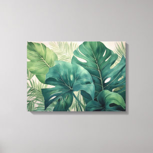 Tropical Botanical Bliss Canvastryck
