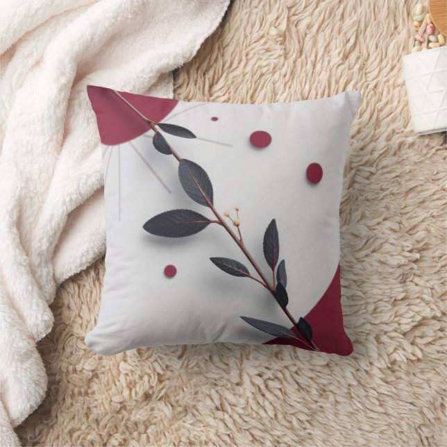 Tropical Botanical Dekorativ kudde - Lush & Vibran (Filt)