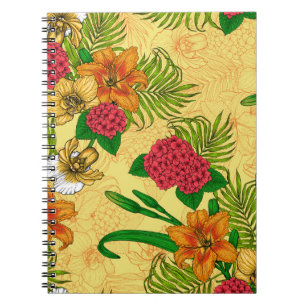 Tropical bouquet anteckningsbok