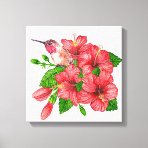 Tropical bouquet canvastryck