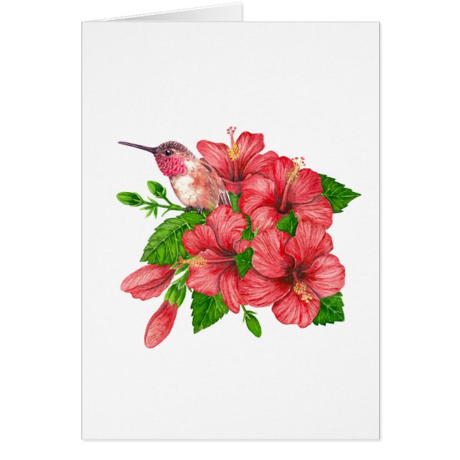 Tropical bouquet hälsningskort (Framsidan)