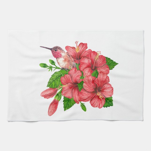 Tropical bouquet kökshandduk (Horisontell)