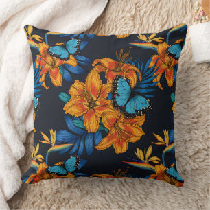 Tropical bouquet kudde
