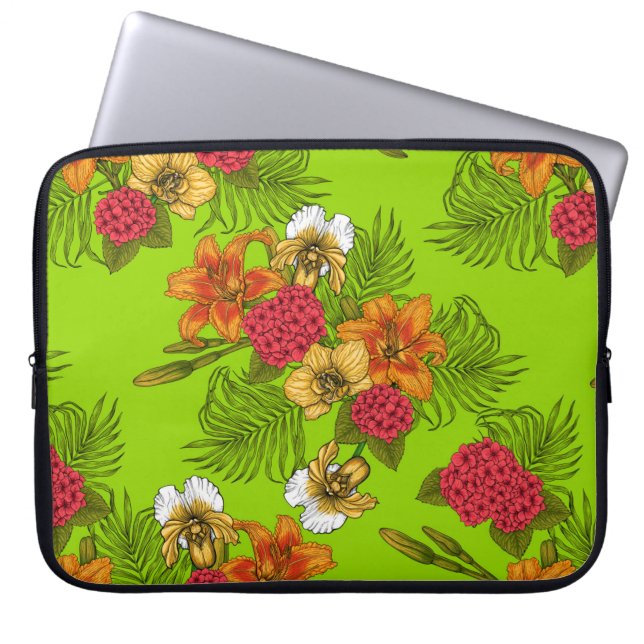 Tropical bouquet laptop fodral (Framsidan)