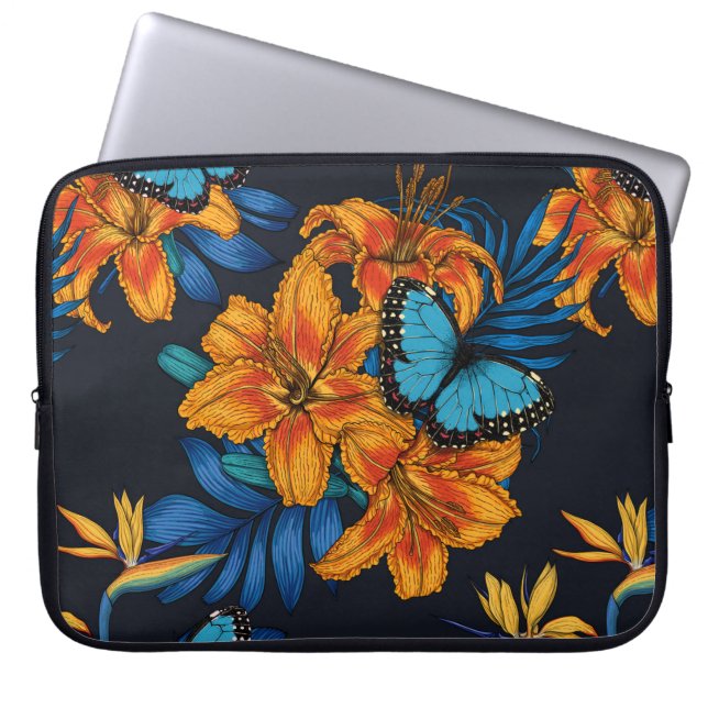 Tropical bouquet laptop fodral (Framsidan)