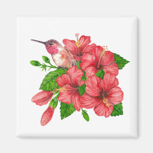 Tropical bouquet magnet
