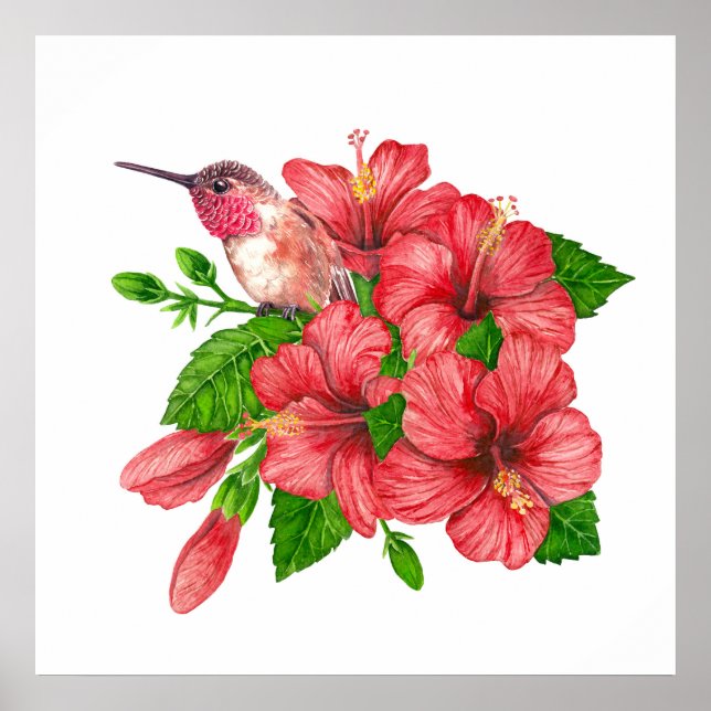Tropical bouquet poster (Framsidan)