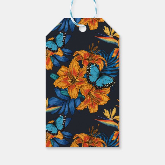 Tropical bouquet presentetikett (Framsidan)