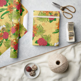 Tropical bouquet presentpapper