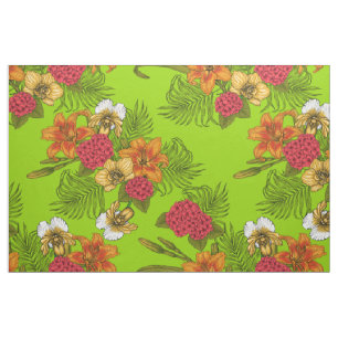 Tropical bouquet tyg