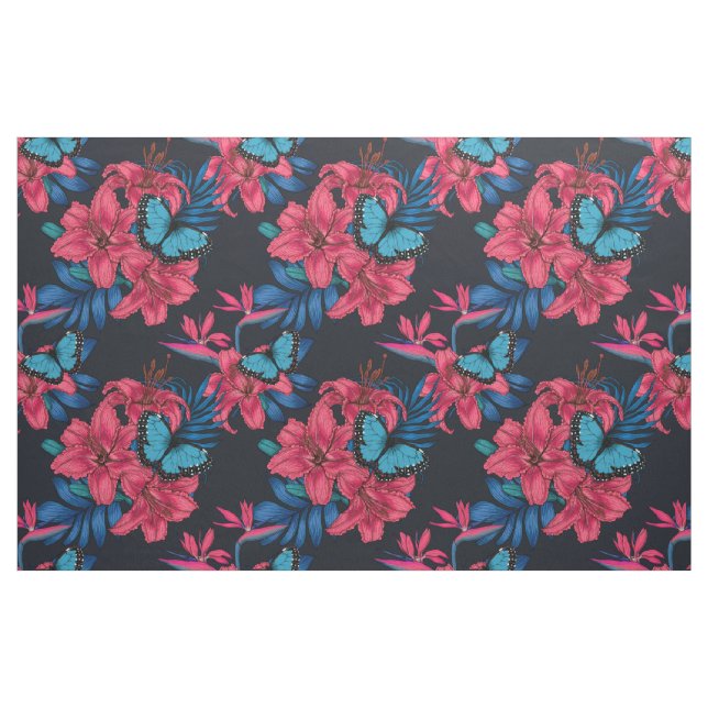 Tropical bouquet tyg (Fat Quarter)