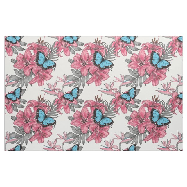 Tropical bouquet tyg (Fat Quarter)