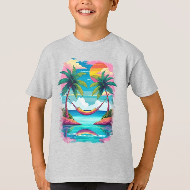 Tropical Breeze Escape T Shirt (Framsida)