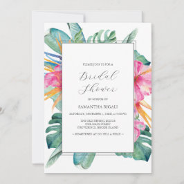 Tropical Bridal Shower Invitations Inbjudningar