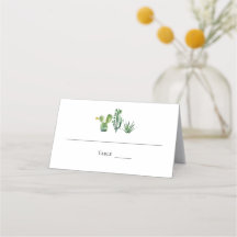 Tropical Bröllop Cactus Monogram