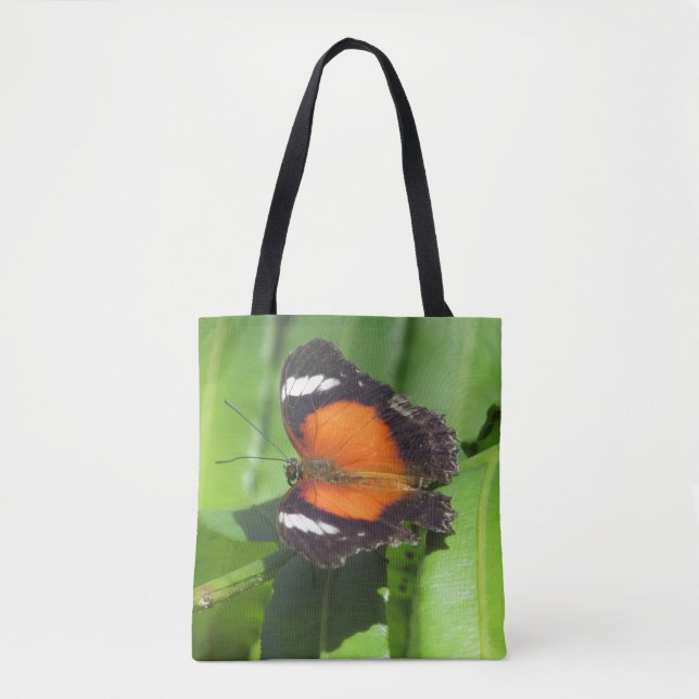 Tropical Butterfly Tote Bag Tygkasse (Framsida)