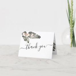 Tropical Calla Lily Bröllop Tack för ditt kort