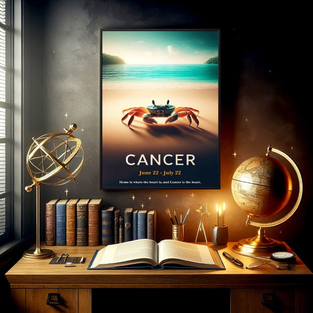 Tropical Cancer Zodiac Beach Art Poster (Skapare uppladdad)
