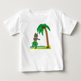 Tropical cat tee