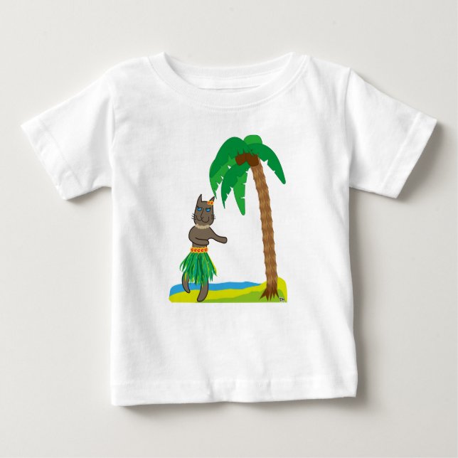 Tropical cat tee shirt (Framsida)