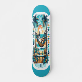 Tropical Chill Mini Skateboard Bräda 18,5 Cm