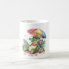 Tropical Chill Relaxing Gator Kaffemugg