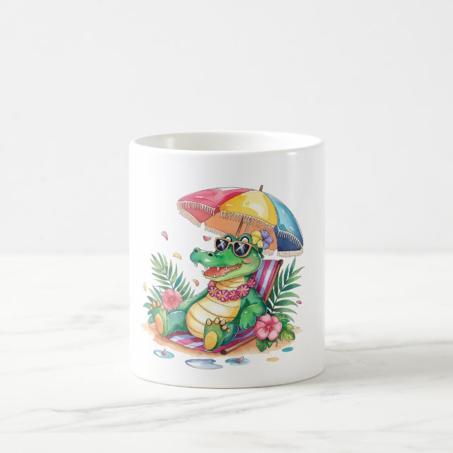 Tropical Chill Relaxing Gator Kaffemugg (Center)