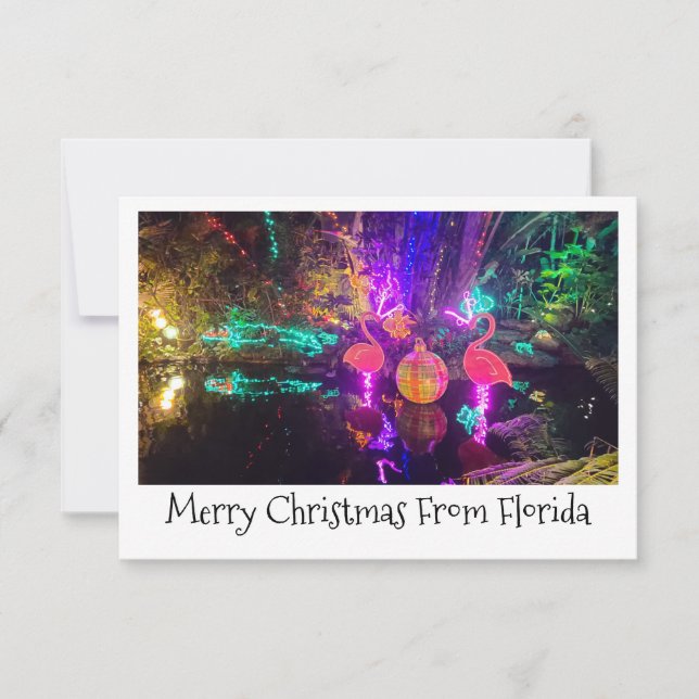 Tropical Christmas Card Anteckningskort (Framsida)