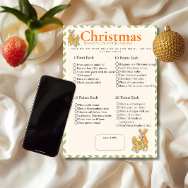 Tropical Christmas What's On your phone game card Inbjudningar