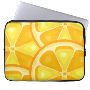 TROPICAL Citrus SOMMER FRUIT Orange Citons Slice Laptop Fodral