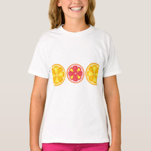 TROPICAL Citrus SOMMER FRUIT Orange Citons Slice T Shirt