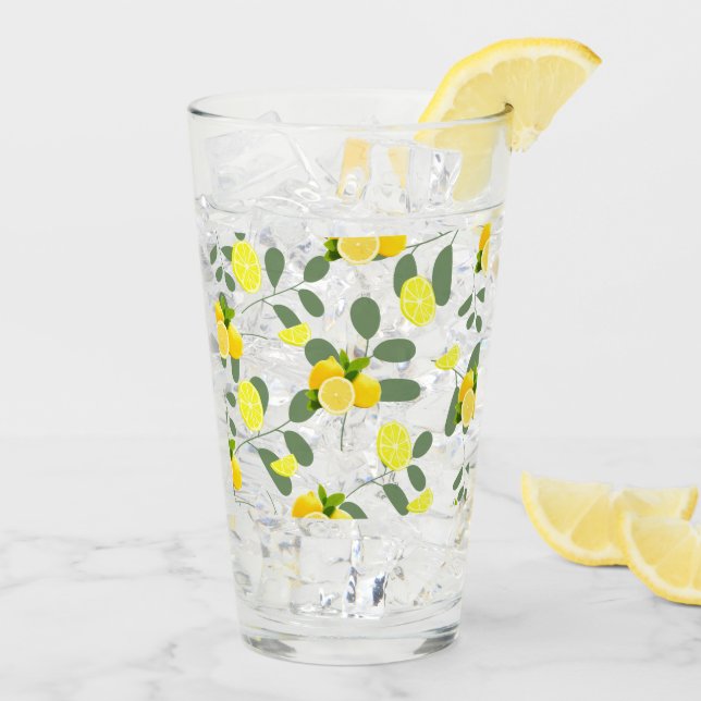 TROPICAL Citrus SOMMER FRUIT Orange citron Slice Glaskopp (Bakside Is)