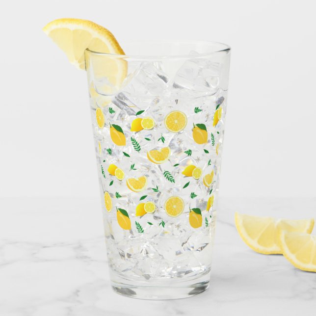 TROPICAL Citrus SOMMER FRUIT Orange citron Slice Glaskopp (Framsida Ice)