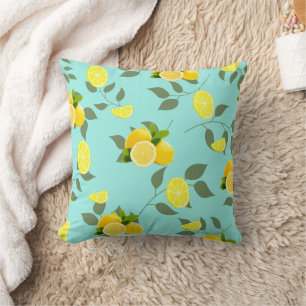 TROPICAL Citrus SOMMER FRUIT Orange citron Slice Kudde