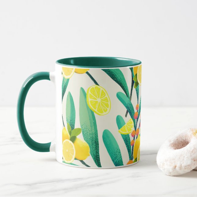 TROPICAL Citrus SOMMER FRUIT Orange citron Slice Mugg (Med munk)