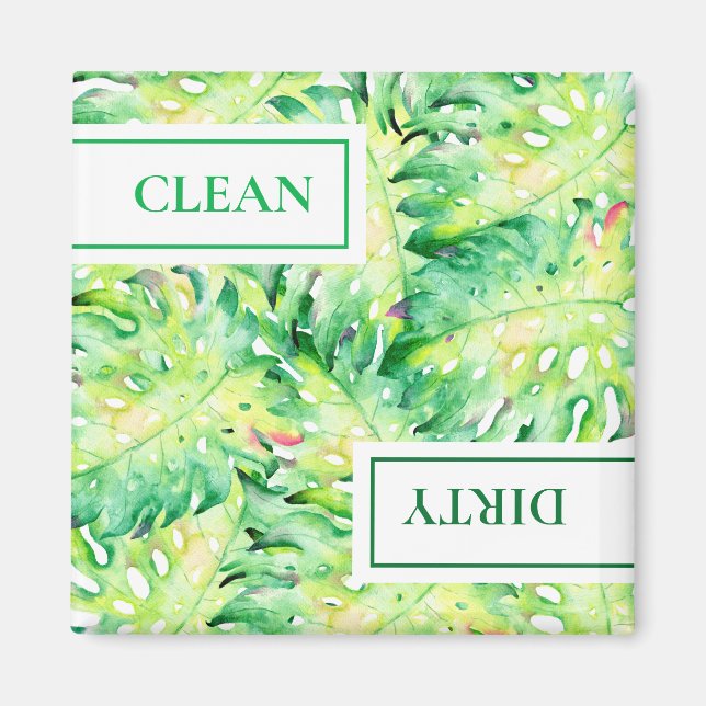 Tropical Clean Dirty Dishwasher Magnet (Framsidan)