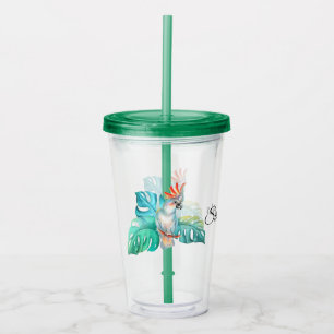 Tropical Cockatoo Parrot Personlig Take Away Mugg