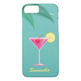 Tropical Cocktail iPhone 7 Fodral - turkos