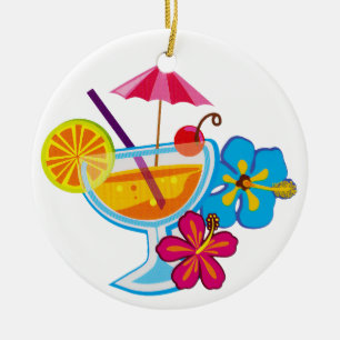 Tropical Cocktail Julgransprydnad Keramik