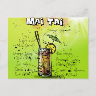 Tropical Cocktail Recipe Vykort