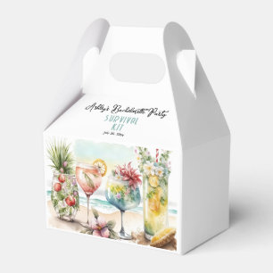 Tropical Cocktails Bachelorette Party Survival Kit Presentaskar