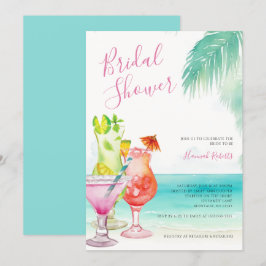 Tropical Cocktails Beach Möhippa Inbjudningar