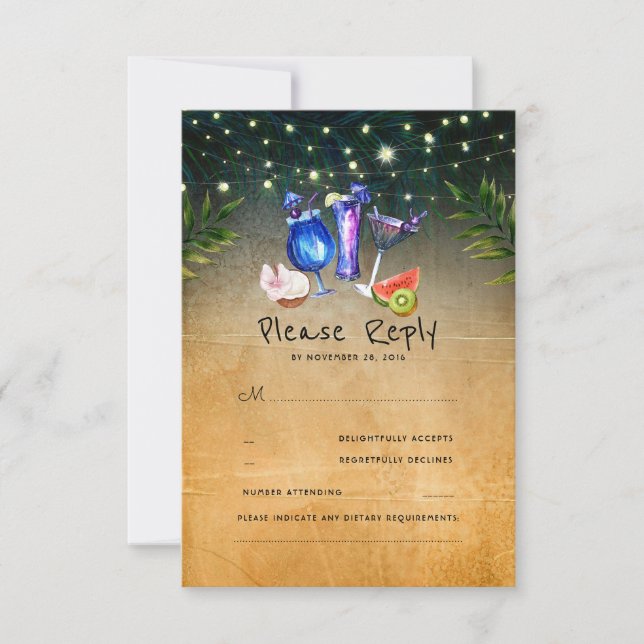 Tropical Cocktails Beach Wedding OSA (Framsida)