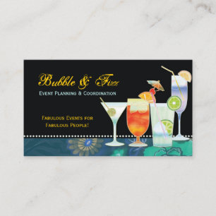 Tropical Cocktails Event Planner Visitkort